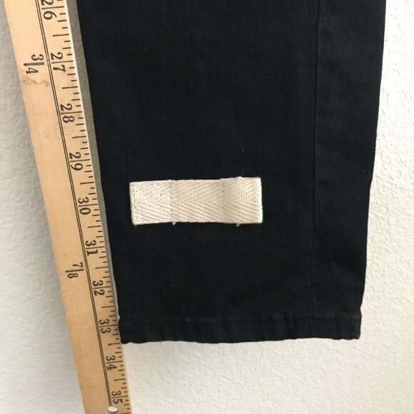 Off-White StreetWear Womens Size 27 Jean 2013 Rare Black Patchwork Logo Jean - Picture 11 of 16